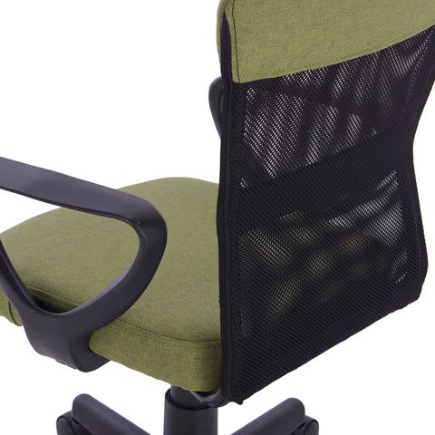 Офисное кресло Brabix Jet MG-315 (с подлокотниками, зеленое) 531841 в Артеме - изображение 8