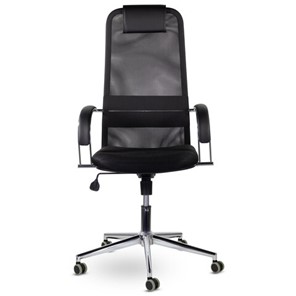 Компьютерное кресло Brabix Premium Pilot EX-610 CH (хром, ткань-сетка, черное) 532417 в Артеме - предосмотр 2
