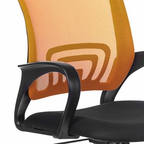 Кресло офисное Brabix Fly MG-396 (с подлокотниками, сетка, оранжевое/черное) 532084 в Артеме - предосмотр 4