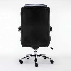 Офисное кресло Brabix Premium Status HD-003 (рециклированная кожа, хром, черное) 531821 в Артеме - предосмотр 3