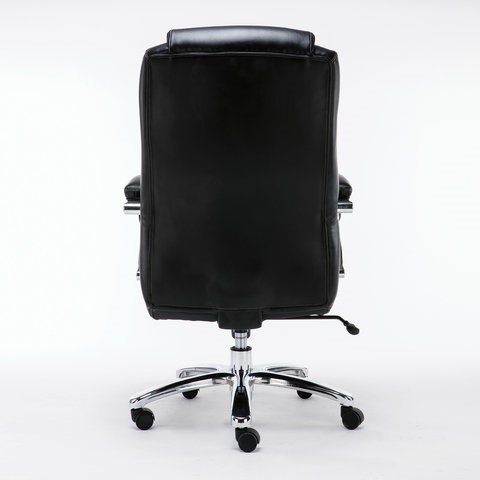 Офисное кресло Brabix Premium Status HD-003 (рециклированная кожа, хром, черное) во Владивостоке - изображение 3