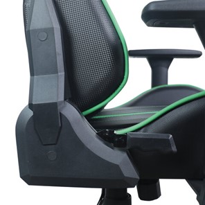 Офисное кресло Brabix GT Carbon GM-120 (две подушки, экокожа, черное/зеленое) 531929 в Артеме - предосмотр 11
