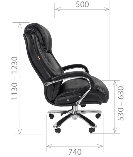 Кресло офисное CHAIRMAN 402, черный в Артеме - изображение 2