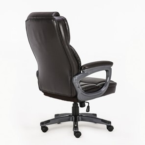 Кресло Brabix Premium Favorite EX-577 (пружинный блок, рециклир. кожа, коричневое) 531936 в Артеме - предосмотр 3