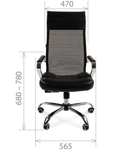 Офисное кресло CHAIRMAN 700 сетка, цвет черный в Артеме - предосмотр 1