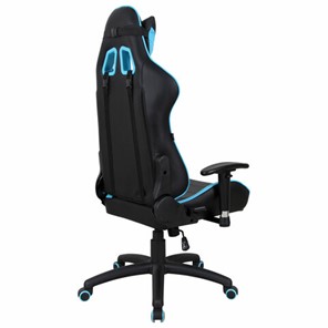 Офисное кресло Brabix GT Master GM-110 (две подушки, экокожа, черное/голубое) 531928 в Артеме - предосмотр 2