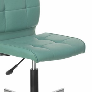 Компьютерное кресло Brabix Stream MG-314 (без подлокотников, пятилучие серебристое, экокожа, серо-голубое) 532079 в Артеме - предосмотр 4