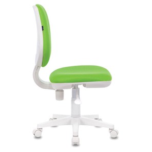 Компьютерное кресло Brabix Fancy MG-201W (без подлокотников, пластик белый, салатовое) 532414 в Артеме - предосмотр 2