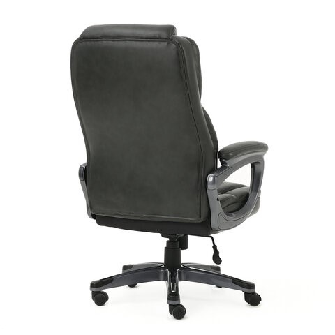 Офисное кресло Brabix Premium Favorite EX-577 (пружинный блок, рециклированная кожа, серое) 531935 во Владивостоке - изображение 3