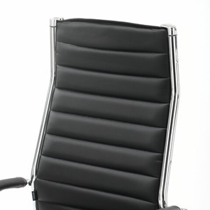 Офисное кресло Brabix Style EX-528 (экокожа, хром, черное) 531947 в Артеме - предосмотр 6