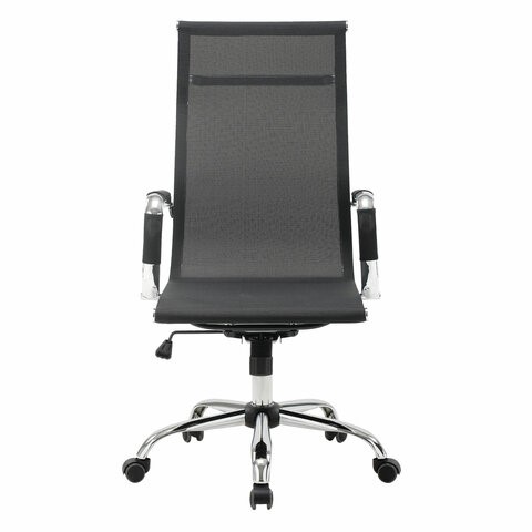 Офисное кресло Brabix Line EX-530 (хром, сетка, черное) 531846 в Артеме - изображение 4
