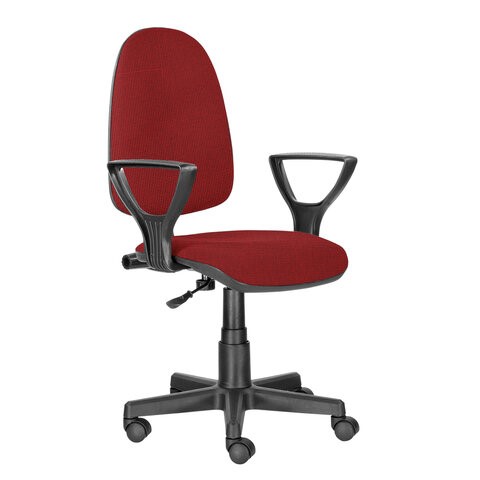 Кресло Brabix Prestige Ergo MG-311 (регулируемая эргономичная спинка, ткань, красное) 532424 в Артеме - изображение 2