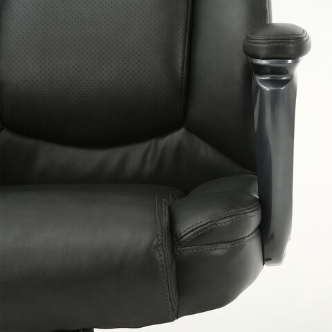 Офисное кресло Brabix Premium Favorite EX-577 (пружинный блок, рециклированная кожа, серое) 531935 в Артеме - изображение 11