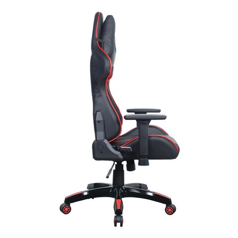 Офисное кресло Brabix GT Carbon GM-120 (две подушки, экокожа, черное/красное) 531931 во Владивостоке - изображение 1