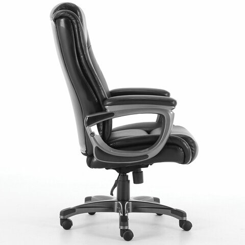 Кресло офисное Brabix Premium Solid HD-005 (рециклированная кожа, черное) 531941 в Артеме - изображение 1