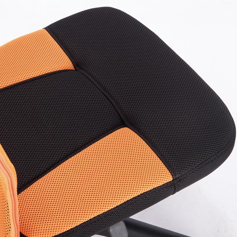 Офисное кресло Brabix Smart MG-313 (без подлокотников, комбинированное, черное/оранжевое) 531844 в Уссурийске - изображение 8