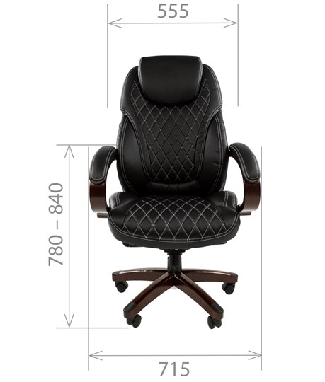 Офисное кресло CHAIRMAN 406, черный в Артеме - изображение 1