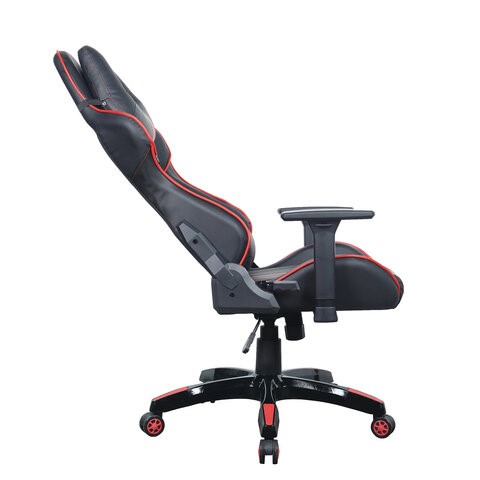 Офисное кресло Brabix GT Carbon GM-120 (две подушки, экокожа, черное/красное) 531931 во Владивостоке - изображение 4