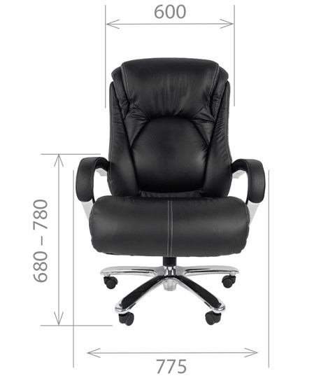 Кресло офисное CHAIRMAN 402, черный в Артеме - изображение 1