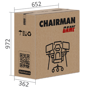 Игровое кресло CHAIRMAN GAME 35 с выдвижной подставкой для ног Ткань черная / Ткань оранжевая в Артеме - предосмотр 7
