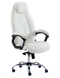 Офисное кресло BOSS Lux, кож/зам, белый, арт.15307 в Артеме