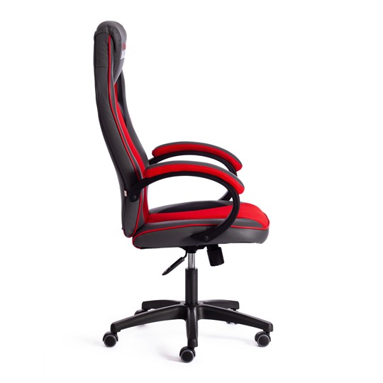 Кресло компьютерное RACER GT new кож/зам/ткань, металлик/красный, арт.13249 в Артеме - изображение 1