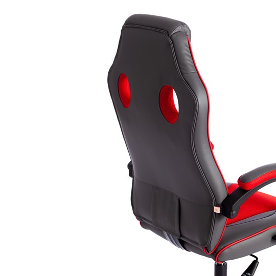 Кресло компьютерное RACER GT new кож/зам/ткань, металлик/красный, арт.13249 в Артеме - изображение 13