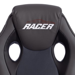 Кресло компьютерное RACER GT new кож/зам/ткань, металлик/серый, арт.13251 во Владивостоке - предосмотр 7