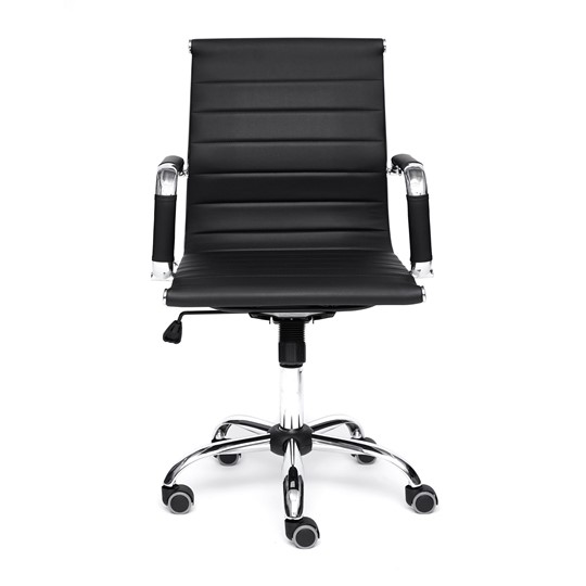 Компьютерное кресло URBAN-LOW кож/зам, черный, арт.14460 в Артеме - изображение 3