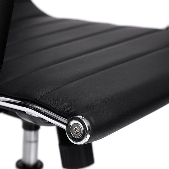 Компьютерное кресло URBAN-LOW кож/зам, черный, арт.14460 в Артеме - изображение 5