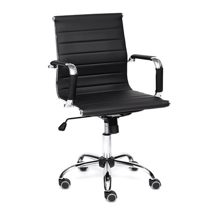 Компьютерное кресло URBAN-LOW кож/зам, черный, арт.14460 в Артеме - изображение