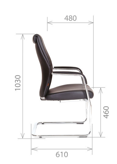 Кресло офисное CHAIRMAN Vista V Экокожа премиум коричневая (vista) в Артеме - изображение 2