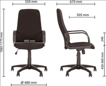Кресло для офиса DIPLOMAT (PL64) ткань CAGLIARI C38 во Владивостоке - предосмотр 2