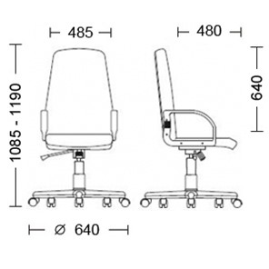 Кресло для офиса DIPLOMAT (PL64) ткань ZESTA 24 в Артеме - предосмотр 4