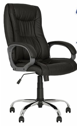 Кресло для офиса ELLY (CHR68) экокожа ECO-30, черная в Артеме - изображение
