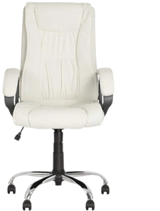 Кресло для офиса ELLY (CHR68) экокожа ECO-50, белая во Владивостоке