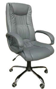 Кресло для офиса ELLY (CHR68) экокожа ECO-70, серая в Артеме - предосмотр