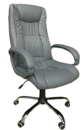 Кресло для офиса ELLY (CHR68) экокожа ECO-70, серая в Артеме - изображение