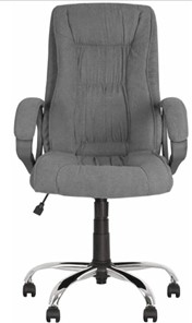 Кресло для офиса ELLY (CHR68) ткань SORO-93, серая в Находке