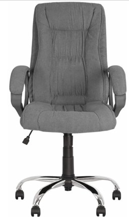 Кресло для офиса ELLY (CHR68) ткань SORO-93, серая в Артеме - изображение