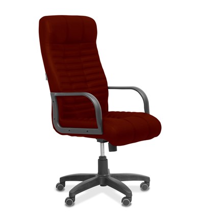Кресло в офис Атлант, ткань TW / бордовая в Артеме - изображение
