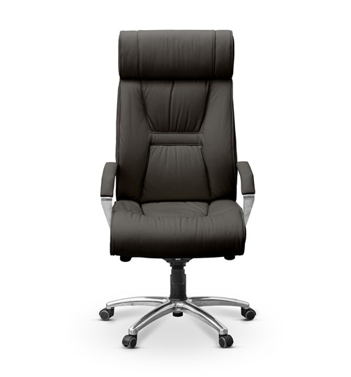 Офисное кресло Олимп X (подлокотники хромированные) экокожа премиум / черная CN1114 в Артеме - изображение 1