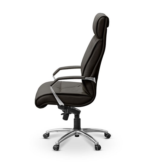 Офисное кресло Олимп X (подлокотники хромированные) экокожа премиум / черная CN1114 в Артеме - изображение 3
