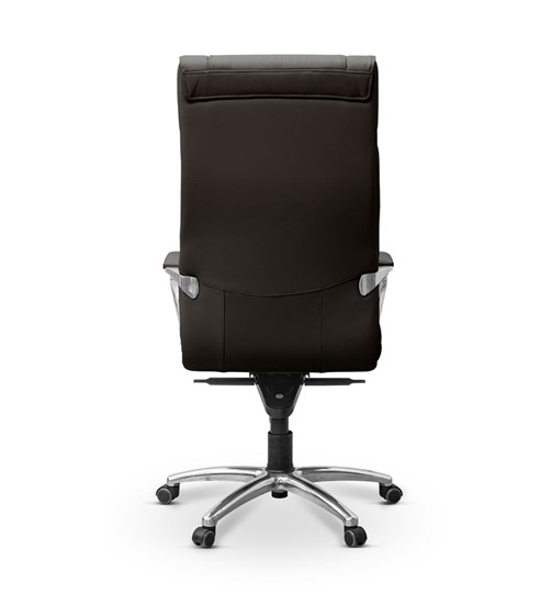 Офисное кресло Олимп X (подлокотники хромированные) экокожа премиум / черная CN1114 в Артеме - изображение 5