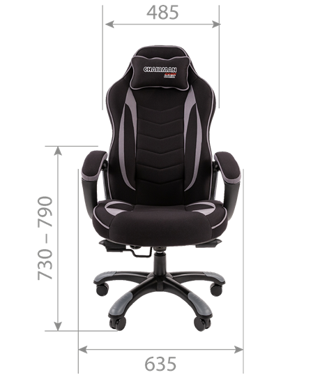 Кресло игровое CHAIRMAN GAME 28 Полиэстер комбинированная ткань синий/черный в Артеме - изображение 5