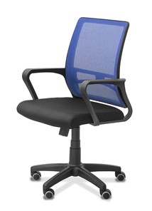 Кресло офисное Акцент, сетка YM/ткань TW / синяя/черная во Владивостоке