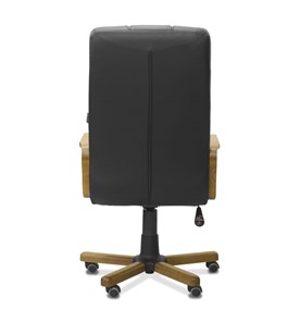 Кресло офисное Атлант W, экокожа премиум / черная CN1114/ дерево - орех в Артеме - предосмотр 6