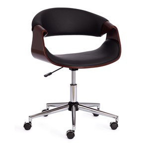Офисное кресло BEND орех, кож/зам черный, арт.13665 в Артеме