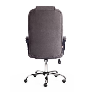 Офисное кресло BERGAMO Хром (22) флок, серый, 29 арт.19374 в Артеме - предосмотр 3