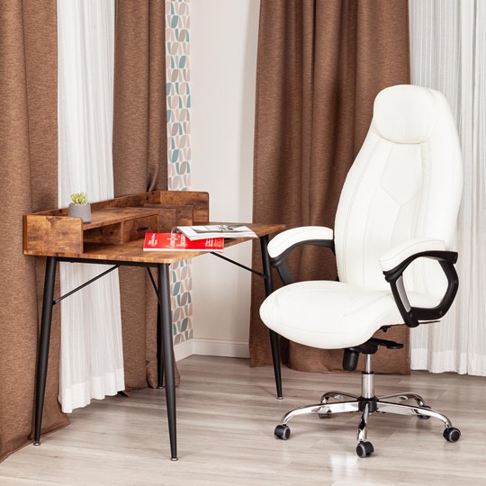 Офисное кресло BOSS Lux, кож/зам, белый, арт.21152 в Артеме - изображение 11